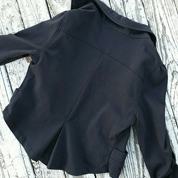 Timing brand black jacket with faux brass buttons - Picture 6 of 7